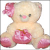 Cream with pink Teddy BST 1501 - Click here to View more details about this Product